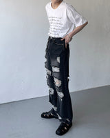 ソーオーバービンテージデニムパンツ / SO Over Vintage Denim Pants (Black)