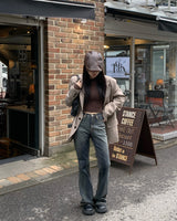 (Unisex) Button over jacket