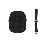 NEW SYMBOL RIVET QUILTING MINI CROSS BAG  BLACK