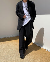 レイヤード ハーフ リング Tシャツ / TN Layered Half Ring T-shirt (3 colors)