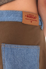 4ボタン デニム ジョガー(ブラウン)/4 Button Denim Jogger (Brown)