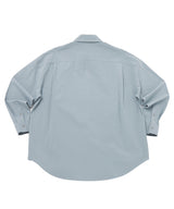 EARTH-COLOR PLEATS SHIRT (Cloudy Sky) / アースカラープリーツシャツ