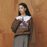 EYEYE LUCKY ME SWEATSHIRT_MOCHA (EEOO3WSR05W) (6622906187894)