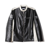 90S Biker Leather Jacket (2color)