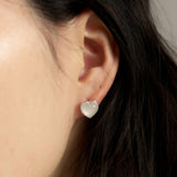 キャッツアイハートピアス