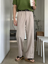 アンダーブックルオープンカラーショートスリーブニットウェア / Ander Bookle Open Collar Cool Short-Sleeved Knitwear (4 colors)