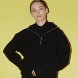 ゴルジソフトジップアップ / Golgi soft zip-up black