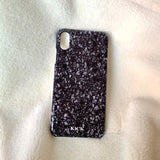 ブラックマーブルスマホハードケース / Black marble hard case