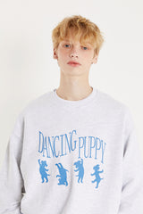 ダンシングパピースウェットシャツ / 25P DANCING PUPPY SWEAT SHIRTS_OATMEAL