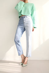クルエラジーンズ / CREUELLA JEANS / UNBALANCE STRAIGHT DENIM PANTS