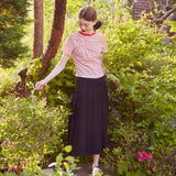 ツイストストライプTシャツ / Twisted Stripe T-shirt (RED)