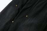 Double Knee Denim Pants (Black)