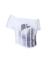 テイクイットアウトコルセットオフショルダー / Take It Out Corset Off-Shoulder WHITE