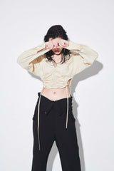 ホールドシャーリングシャツ/HOLD SHIRRING SHIRT