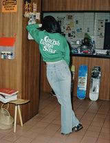 Wセラーロゴスウェットシャツ/W SELLER LOGO SWEATSHIRT GREEN(CV2CSFM466A)