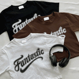 スティッククロップド半袖Tシャツ / Stick cropped short-sleeved T-shirt