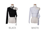 ホルターアンフテッドクロップTシャツ / (9067) Halter Unfooted Crop Tee