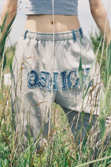 デニム ミックス ジョガー(グレー)/Denim Mix Jogger (Gray)