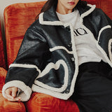 ミニマルムートンジャケット/MINIMAL MOUTON JACKET_BLACK
