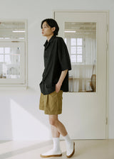 ユニセックスフォールディングシャツ / unisex folding shirts black