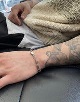 No.9553 black & white double bracelet