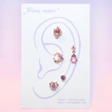 ヤングロングプレンティオブパープルムーンピアス / [Styling] Younglong Plenty of Purple Moon Piercing 5 Set