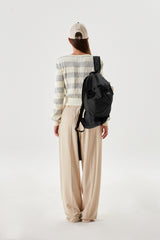 COLLECTION BELT POINT TWO TUCK PANTS [BEIGE]