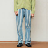 バーティカルウォッシュドデニムパンツ/VERTICAL WASHED DENIM_BLUE