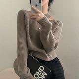 [New spring product!/ Covering his hand] Kyle Hachi Choco Knit - 6 colors