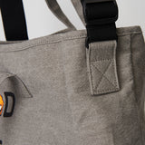 スラブバイオウォッシングキャンバスバッグ / SLUB BIO-WASHING CANVAS BAG-LIGHT GREY