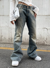 ウォッシングビンテージデニムブーツカットパンツ / Washing Vintage Denim Bootcut Pants