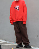 オーバーフィットロゴスウェット/Overfit Panatique Logo Sweatshirt_ORANGE