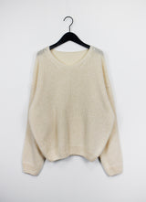 アルパカVネックニット / Alpaca V-neck Knit (6color)