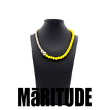 カラーキュービックボールネックレス / COLOR CUBIC BALL NECKLACE /  TRENDZ 착용