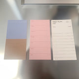 ウィークリーメモパッド/Weekly memopad