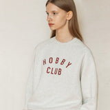 ホビークラブラグランスウェットシャツ/HOBBYCLUB RAGLAN SWEATSHIRT_OATMEAL