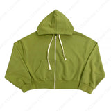 GM クロップドフードジップアップ / GM Cropped Hood Zip-Up (4 colors)