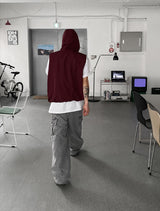 No.0028 O nylon hood VEST (3color)