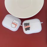 Black - Muffler Somecat AirPods Case_matt