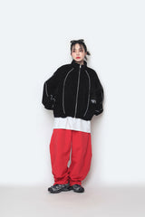 ナイロンヘムスナップパンツ