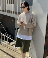 マッシュウォーマーオーバーニット (3 color)