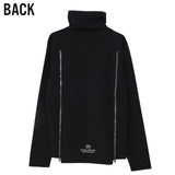 バックジップタートルネックロングスリーブカットソー/ BACK ZIP TURTLENECK L/S (4574075617398)