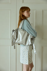 DOUBLE RIBBON TOTE BAG