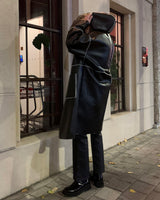 90'S メイジロングフーデッドムートンコート/90's Meiji Long Hooded Mustang Coat (1 colors)