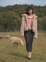 Fur-collar Dumble Jumper
