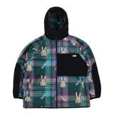 ロイヤルフリースフードジャケット / BSR2223FWJK105 ROYAL FLEECE HOODED JACKET BEAR RABBIT DARK CHECK