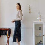 WRAP DENIM SKIRT_GRAY (6600099266678)