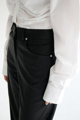 エンボレザーパンツ/Embo Leather Pants (2color)