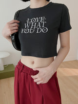 ロベット クロップ Tシャツ / Lovett Crop T-shirt (4color)