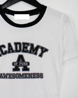 アカデミークロップTシャツ / Academy Crop T-shirt (4color)